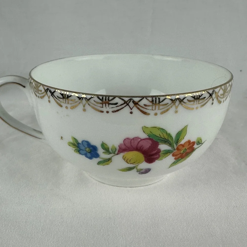 Vintage Noritake Porcelain Snack Set Pink Cabbage Rose Morimura
